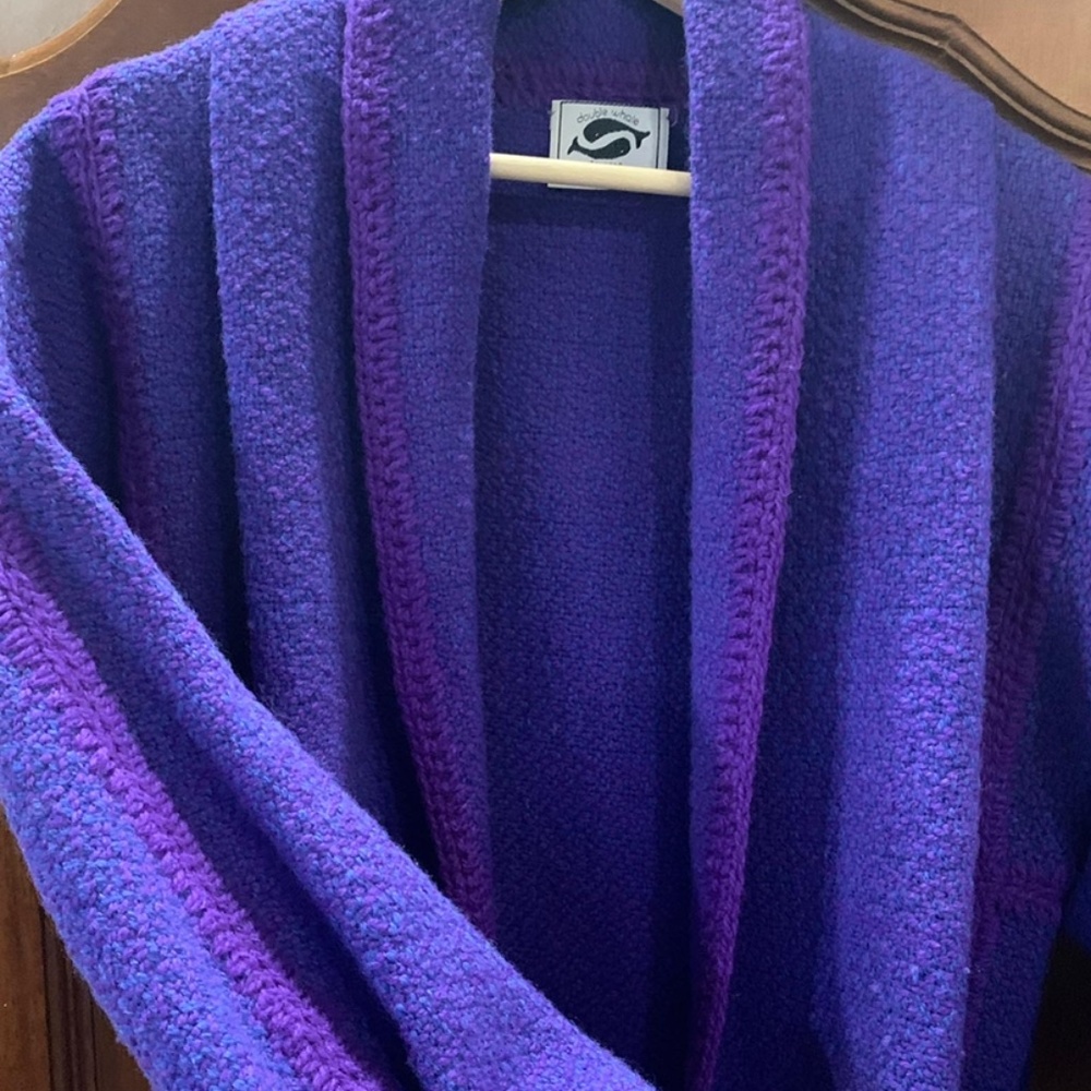 Knitted coat made by Double Whale Textiles